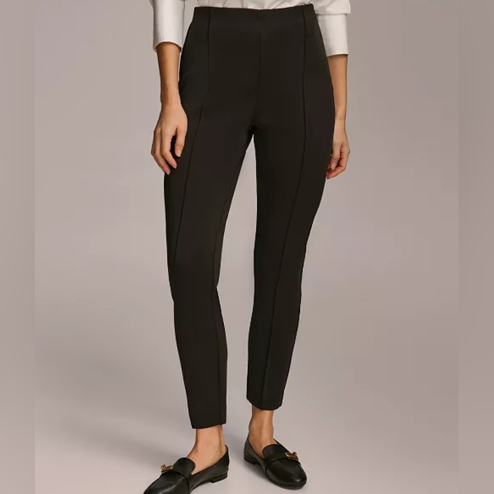 Donna Karan High Rise Slim Stretch Slacks Trousers - Picture 8 of 14